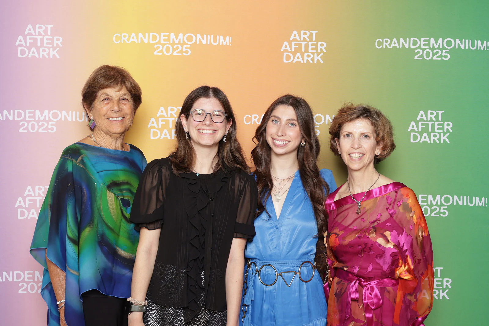 The four women standing side by side at Crandemonium 2025