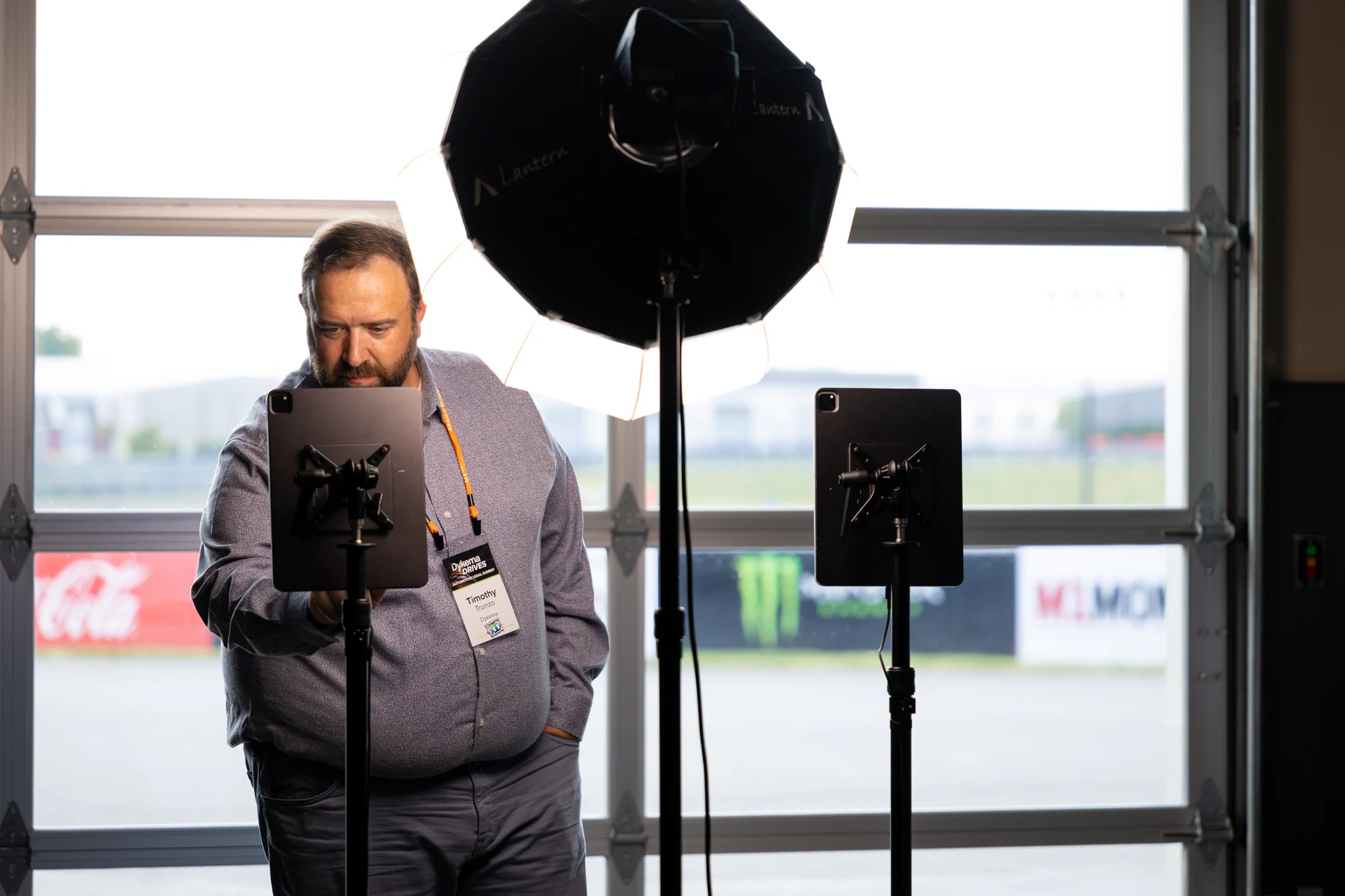 Crew at the capture station on build day at Dykema Automotive Legal Summit 2026