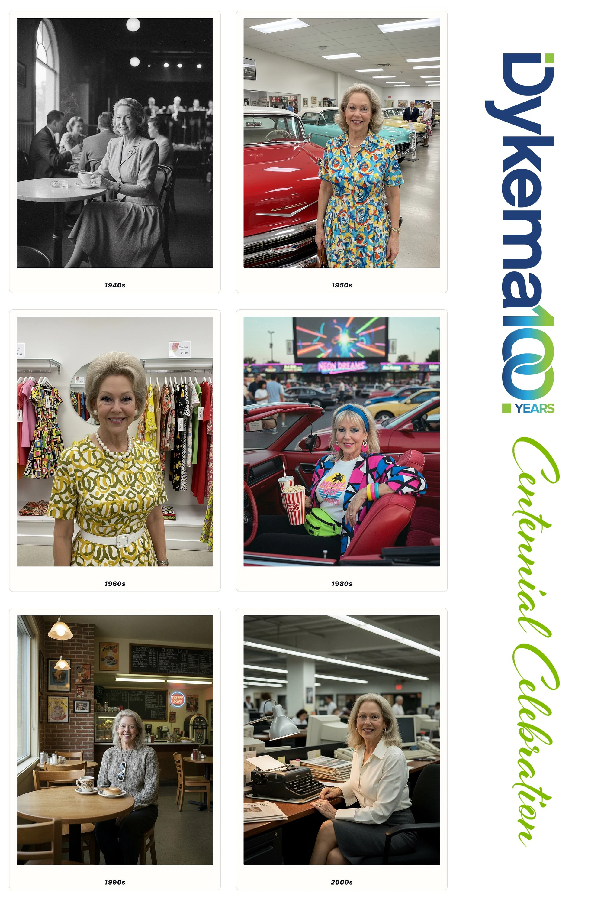 A guest in six decades on the centennial sheet at the Dykema Centennial Celebration