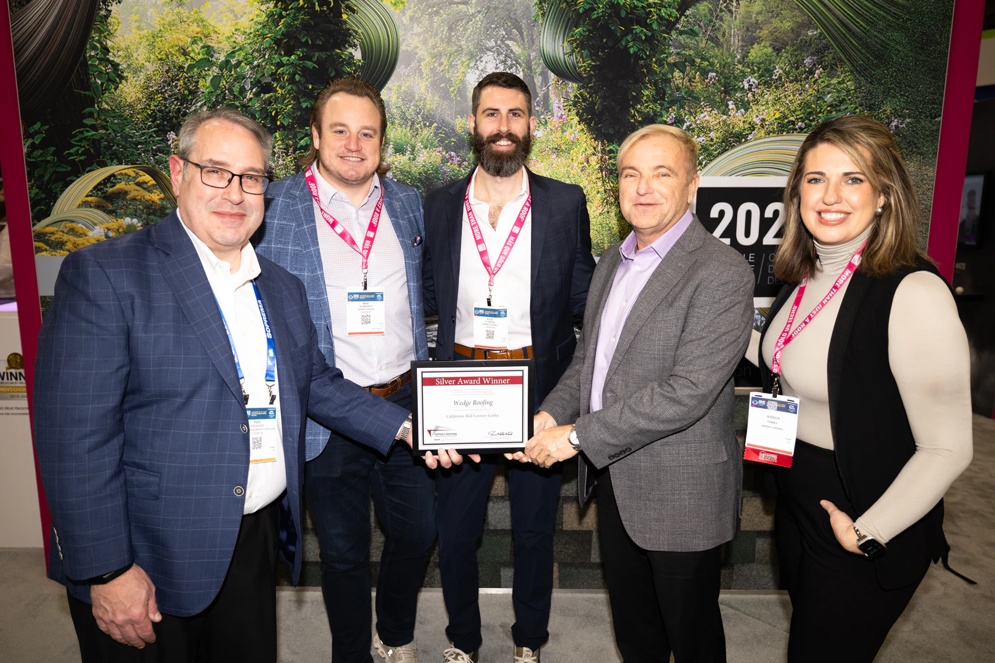 The ARMA award group from a second angle at Owens Corning at IRE 2026