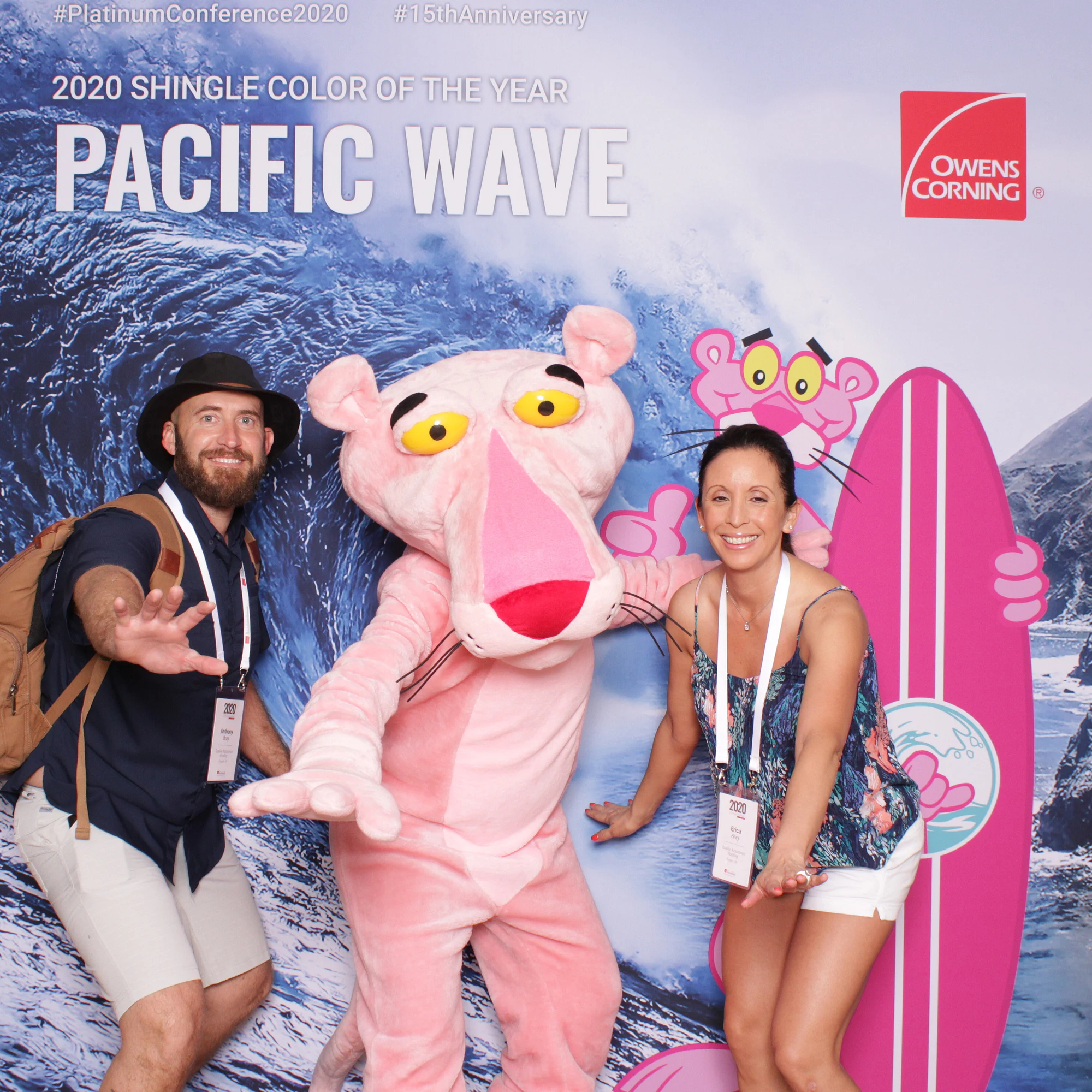 Four around the character at Owens Corning Platinum Conference