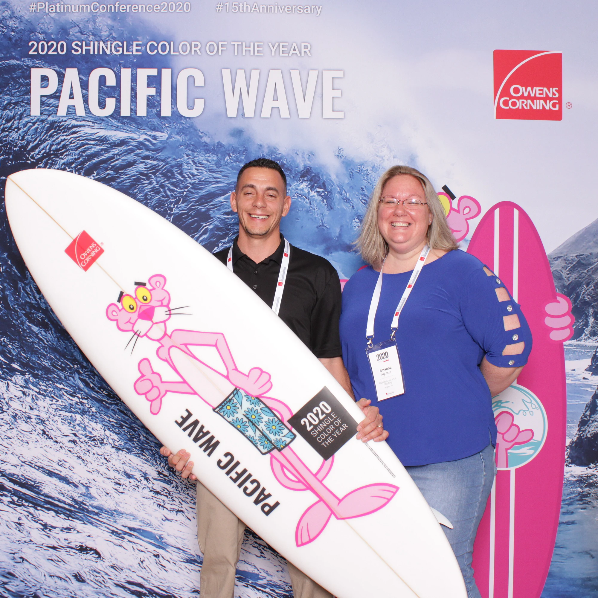 Three with the board at Owens Corning Platinum Conference