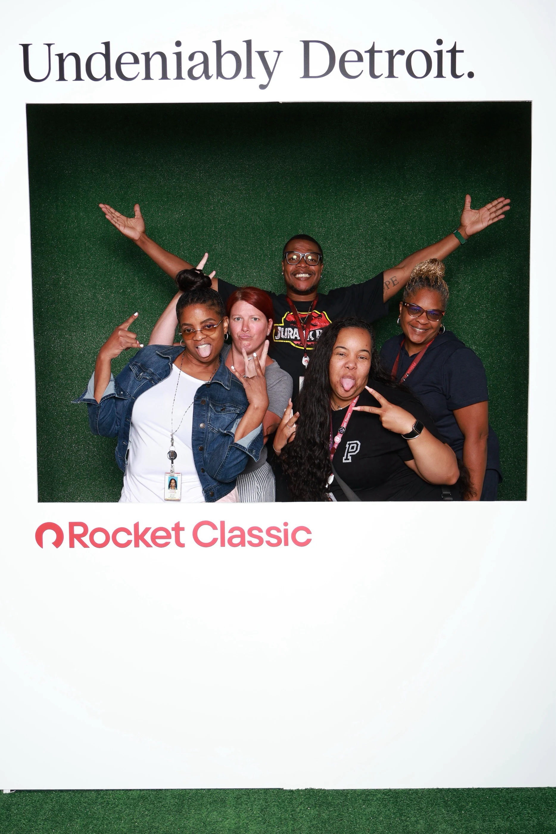 Three people with arms flung out at Rocket Classic 2026