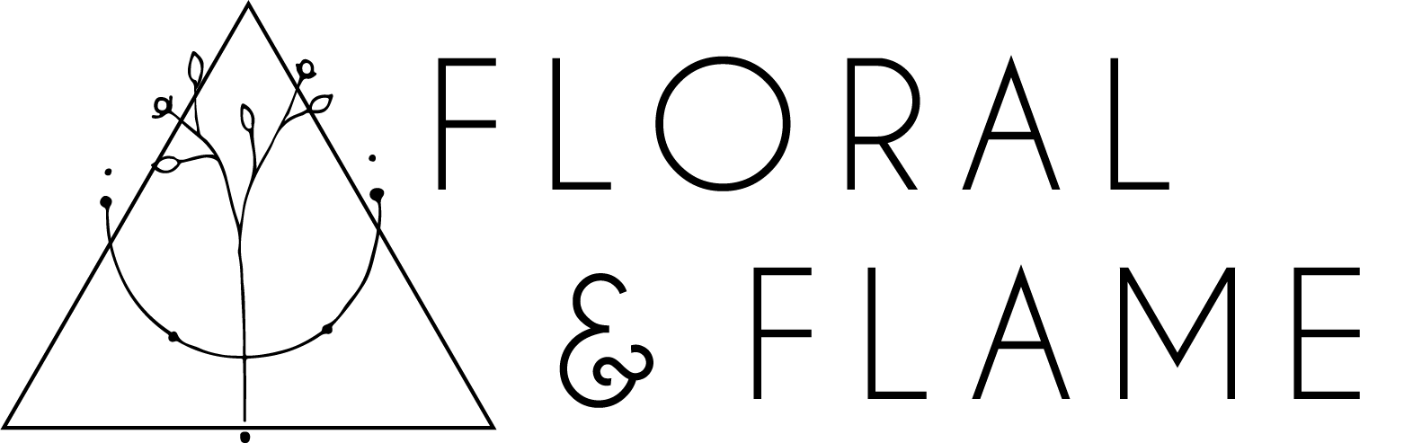 Floral and Flame logo